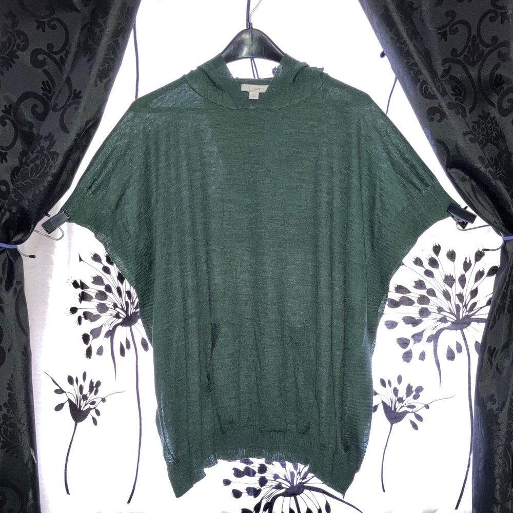 LOFT Women's Forest Green Poncho